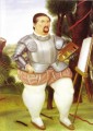 Autorretrato como el conquistador español Fernando Botero